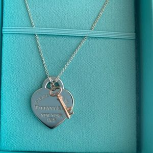 Tiffany & Co. Heart and Key Necklace